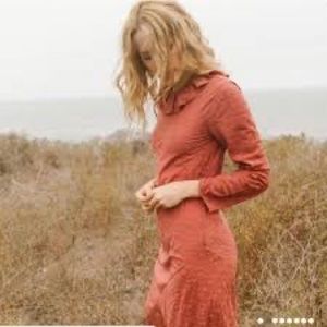 Doen Didion dress size small in terracotta